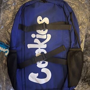 Cookies Blue Men's Backpack with Front Straps NWT